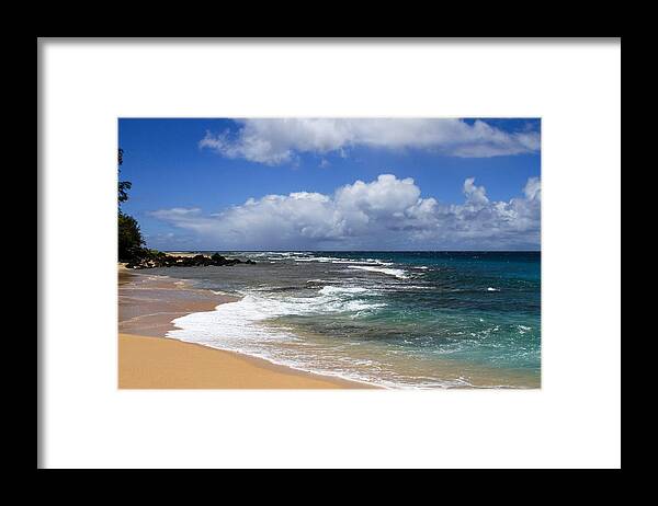 Haena Framed Print featuring the photograph Haena Beach 2 by Bonnie Follett