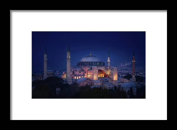 Hagia Sophia Framed Print featuring the photograph Hagia Sophia Istanbul by Rebecca Herranen