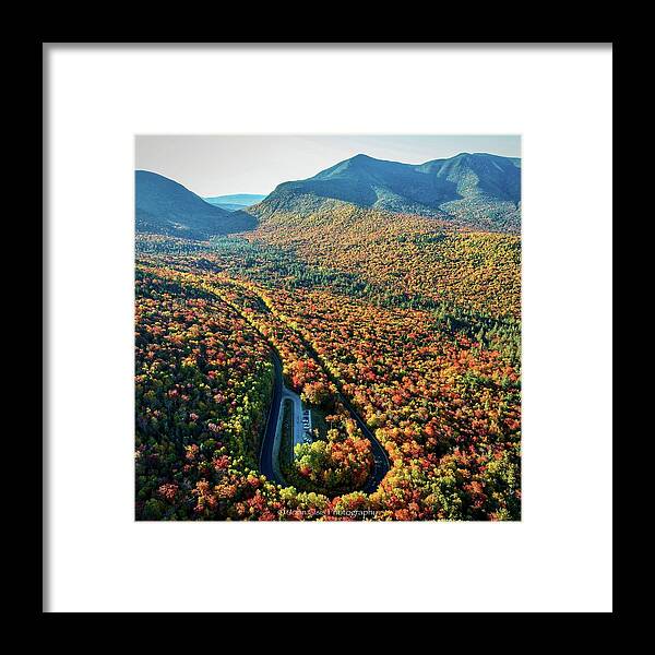  Framed Print featuring the photograph Hairpin turn on the Kancamagus by John Gisis