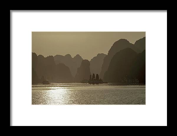 Northern Vietnam Framed Print featuring the photograph Halong Bay, Vietnam by Dubi Roman