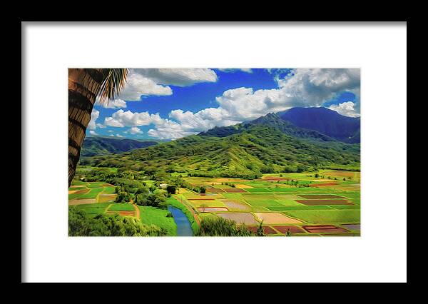 Hanalei Framed Print featuring the photograph Hanalei Valley Lookout by Jade Moon
