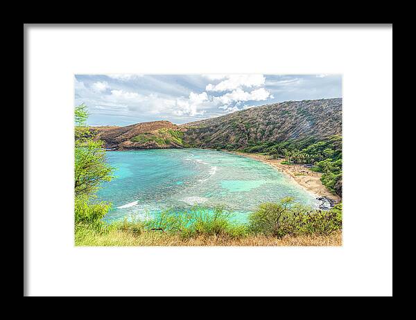 Hawaii Framed Print featuring the photograph Hanauma Bay Beach by Betty Eich