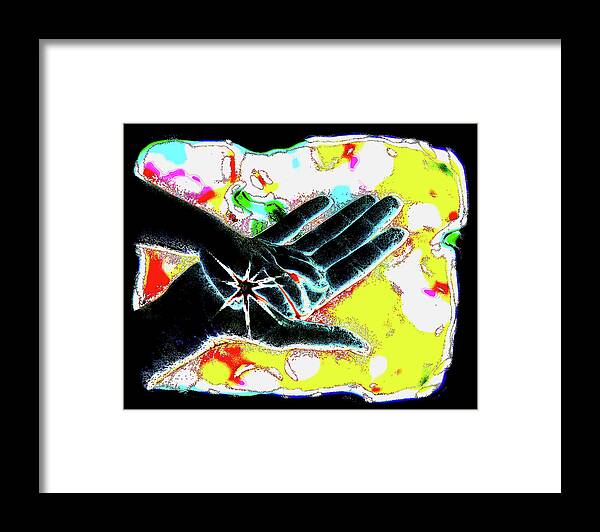 Hands Framed Print featuring the photograph Hands Life Force by Shara Abel