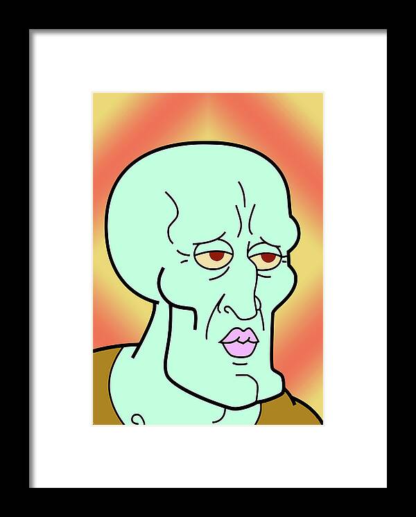 Handsome Squidward Framed Print by Theodore Mitchell - Pixels