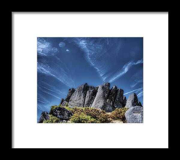 Serra Da Estrela Framed Print featuring the photograph Hanging Rock by Micah Offman