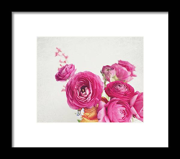 Flowers Framed Print featuring the photograph Happy Days by Lupen Grainne