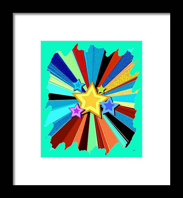 Upbeat Framed Print featuring the digital art Happy Times by Will Borden