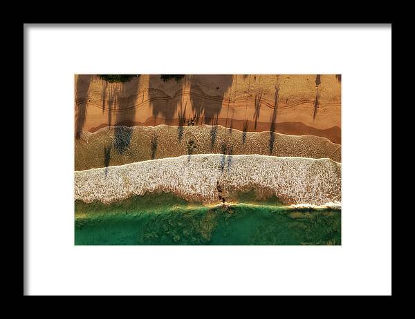 Hapuna Framed Print featuring the photograph Hapuna Beach by Christopher Johnson