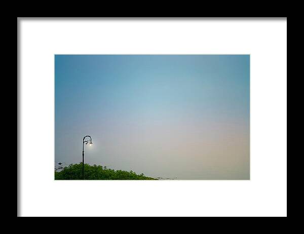Light Framed Print featuring the photograph Harbor Lights by John Manno