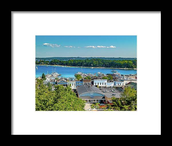 Lake Framed Print featuring the photograph Harbor Springs Michigan by Bill Gallagher