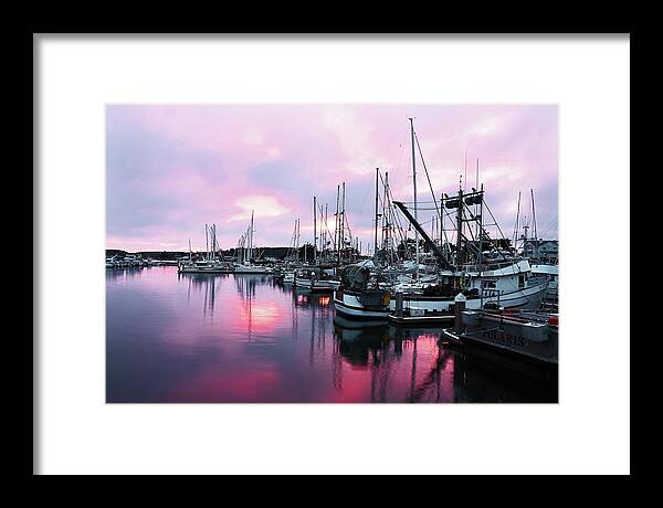 Sunset Framed Print featuring the photograph Harbor Sunset by Rick Perkins