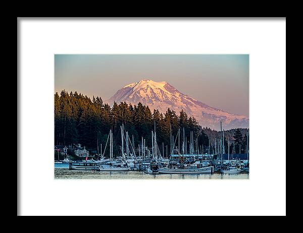 Gig Harbor Framed Print featuring the photograph Harbor Viewpoint by Clinton Ward