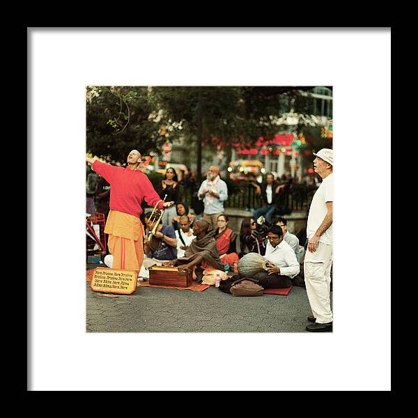 Leica M9 Framed Print featuring the photograph Hare Krishna, Union Square, Manhattan by Eugene Nikiforov