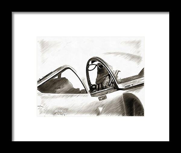 Harrier Framed Print featuring the mixed media Harrier by Christopher Reed