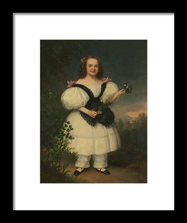 American Art Framed Print featuring the painting Harriet White by Samuel Lovett Waldo