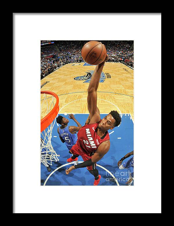 Nba Pro Basketball Framed Print featuring the photograph Hassan Whiteside by Fernando Medina
