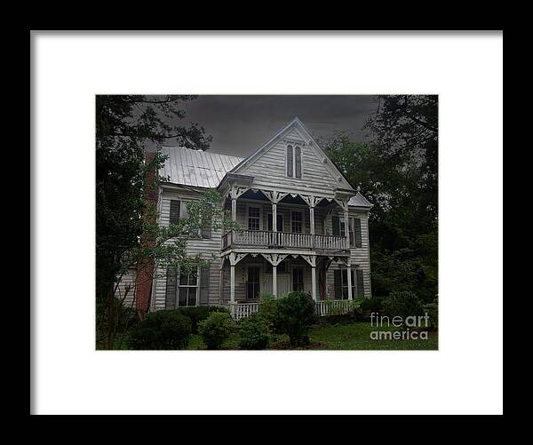 Haunted House Framed Print featuring the photograph Haunted House by L Bosco