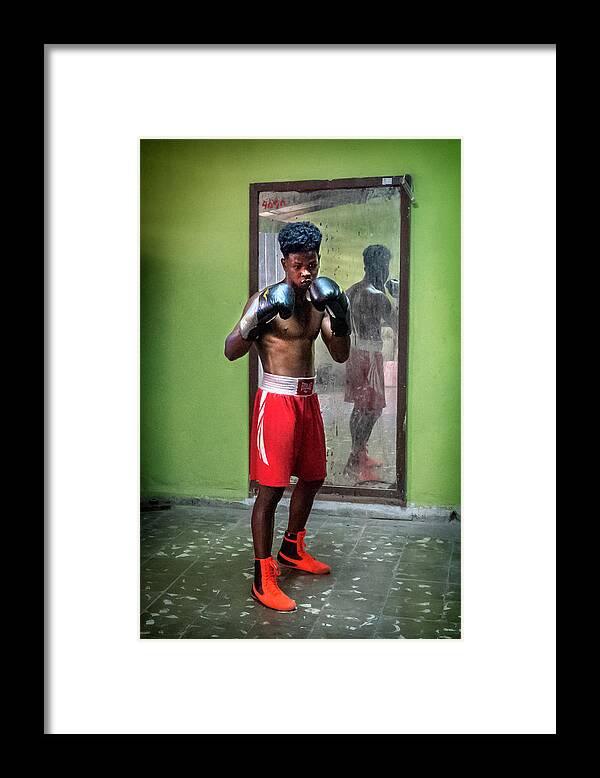 Boxing Framed Print featuring the photograph Havana Boxer by Kathryn McBride