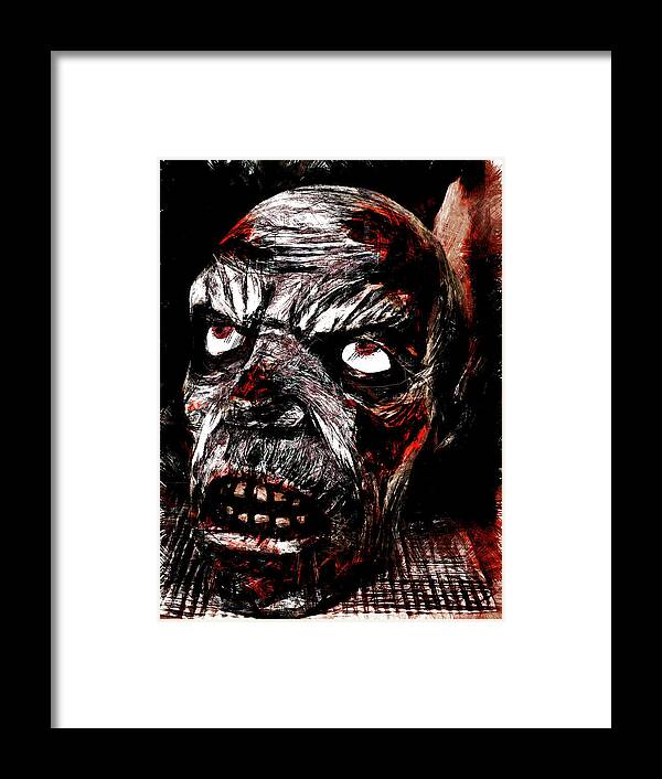 Zombie Framed Print featuring the digital art Have You Met My Brother? by Steve Taylor