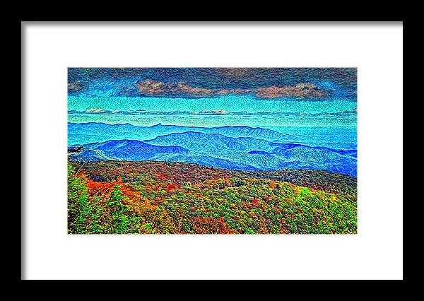 Mountains Framed Print featuring the photograph Hawksbill to Table Rock Memories by Allen Nice-Webb