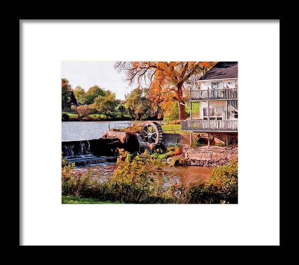 Hayton Mill Framed Print featuring the digital art Hayton Mill by Stacey Carlson
