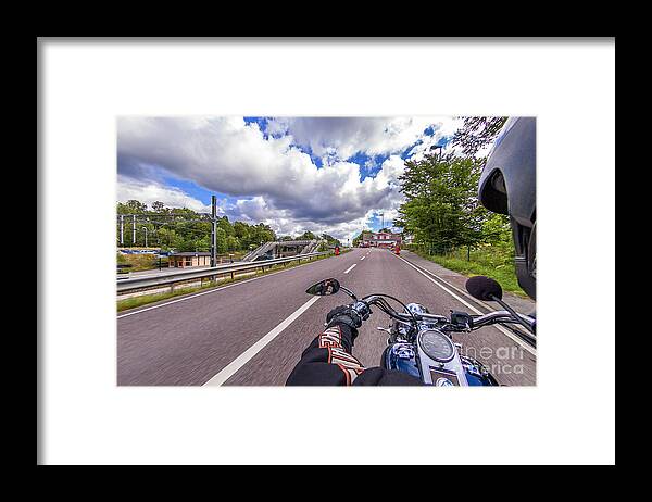 Harley Framed Print featuring the photograph HD Ride 7 by Micah May