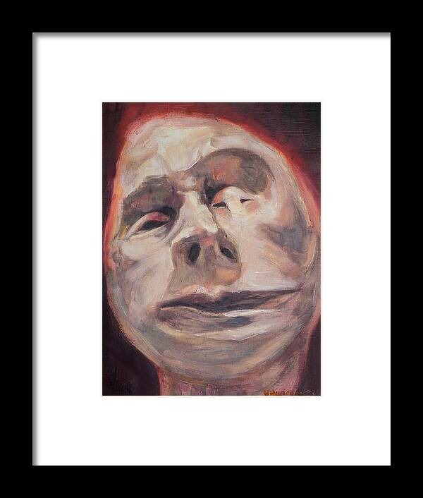 #art Framed Print featuring the painting Head Study 2 by Veronica Huacuja