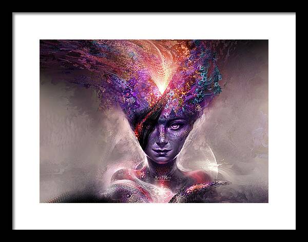 Imagination Framed Print featuring the digital art Heart of Imagination by Alex Ruiz