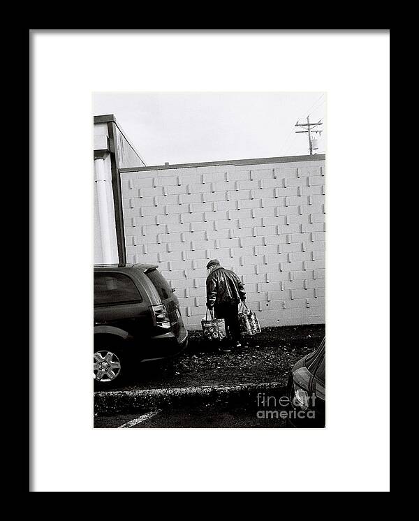 Street Photography Framed Print featuring the photograph Heavy Burdens by Chriss Pagani