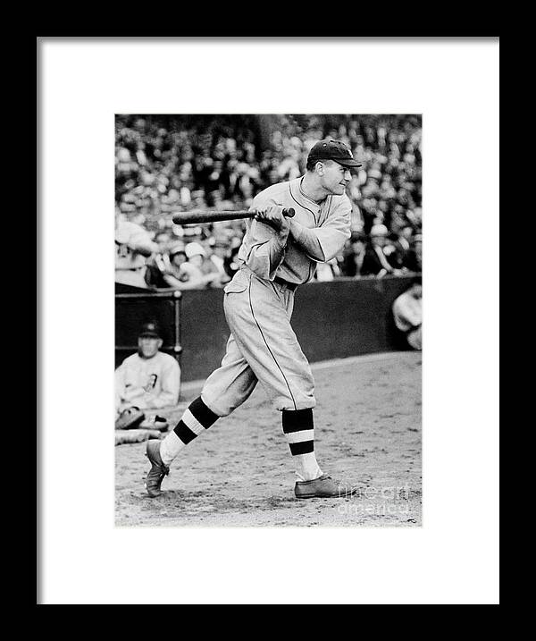People Framed Print featuring the photograph Heinie Manush by National Baseball Hall Of Fame Library