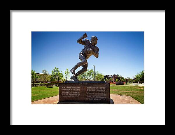 Oklahoma Framed Print featuring the photograph Heisman Park 6 by Ricky Barnard