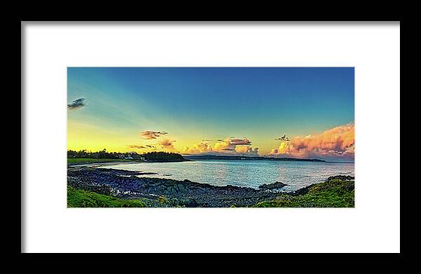 Ireland Framed Print featuring the photograph Helen's Bay Panorama by Martyn Boyd