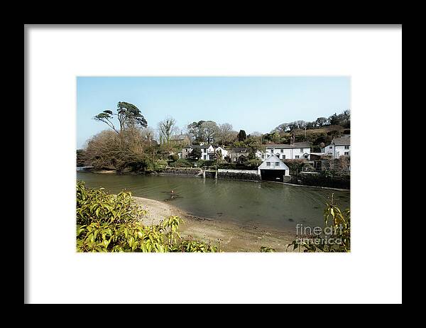 Helford Village Framed Print featuring the photograph Helford River Cornwall by Terri Waters