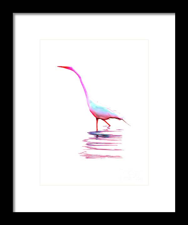Photo Framed Print featuring the photograph Heron Sunset by Martin Balogh