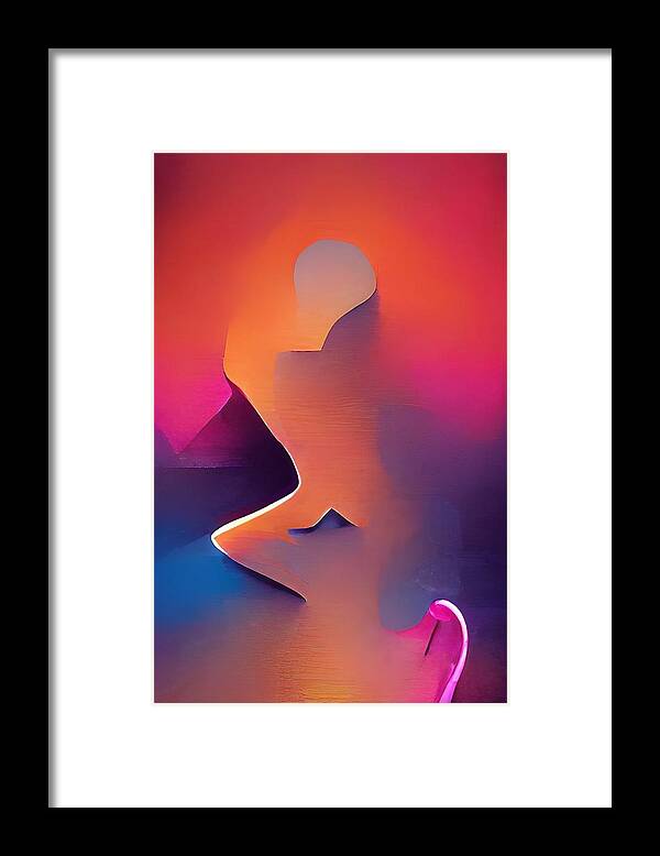  Framed Print featuring the digital art Hiding in Plain Sight by Rod Turner