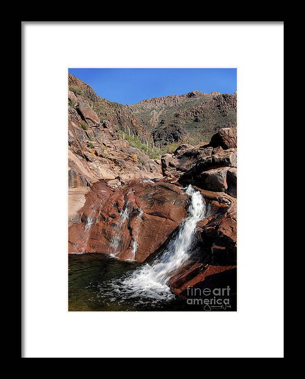 Gold Canyon Framed Print featuring the photograph Hieroglyphic Canyon, Gold Canyon AZ by Joanne West