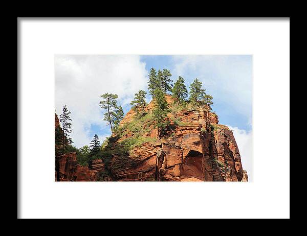 Landscape Framed Print featuring the photograph High Above the Canyon by Robert Carter