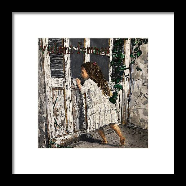 Violent Femmes Framed Print featuring the painting High As A Kite by Bethany Beeler