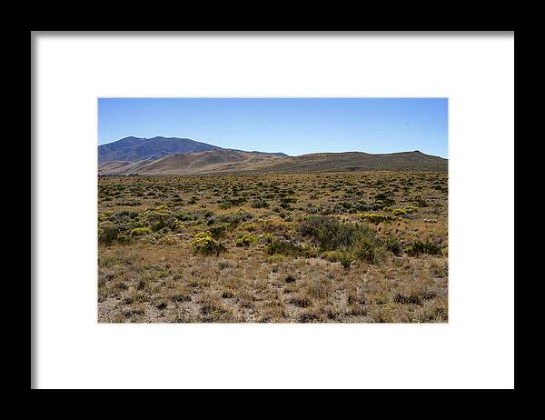 Sky-blue Framed Print featuring the photograph High Desert by Ron Roberts