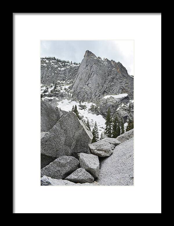 Sequoia National Park Framed Print featuring the photograph High Sierra Peak by Kyle Hanson