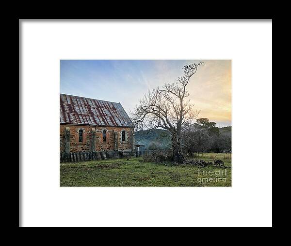 Church Framed Print featuring the photograph Hill End by Russell Brown