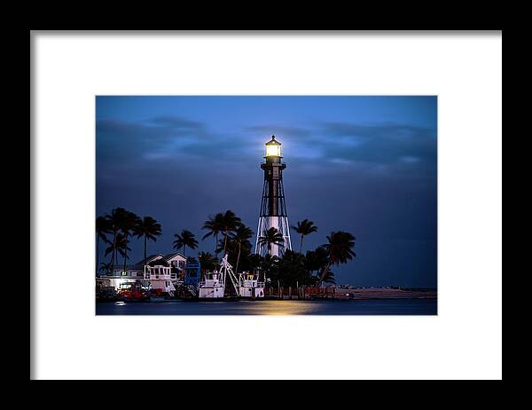 Hillsboro Lighthouse Framed Print featuring the photograph Hillsboro Lighthouse by David Erdman