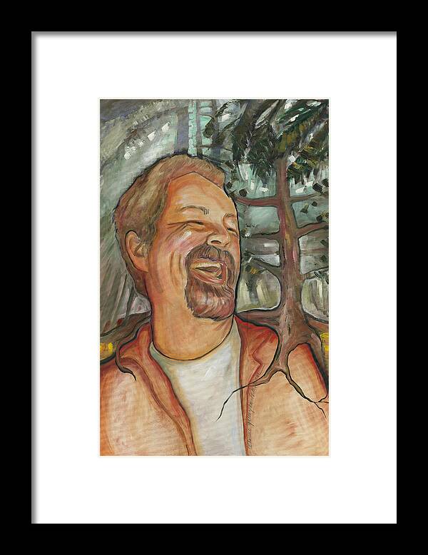 Portraits Framed Print featuring the painting His Roots Go Deep by Catharine Gallagher