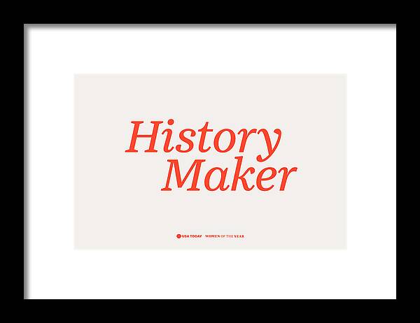 Usa Today Framed Print featuring the digital art History Maker Poppy by Gannett Co