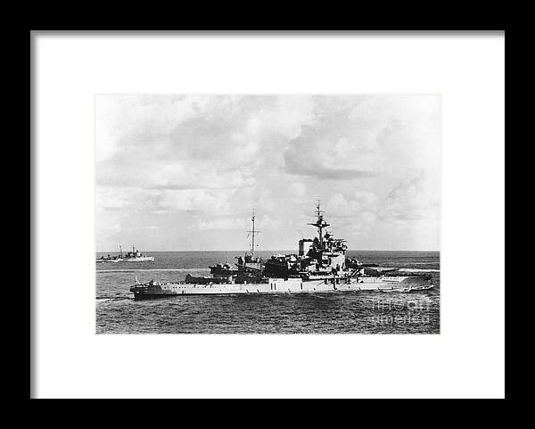 1913 Framed Print featuring the photograph HMS Warspite by Granger