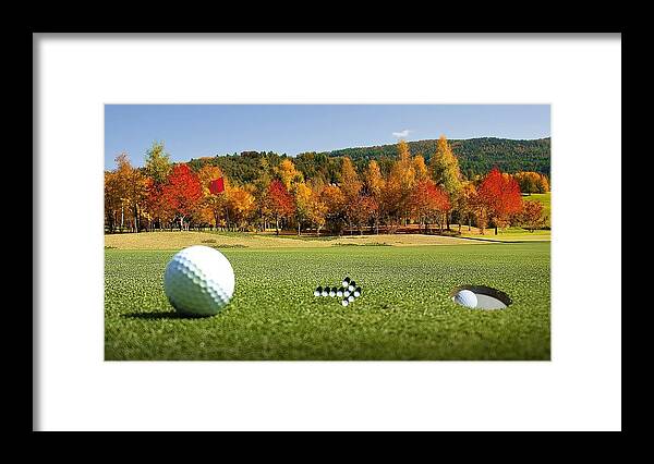 Golf Framed Print featuring the photograph Hole In One by Nancy Ayanna Wyatt