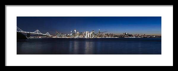  Framed Print featuring the photograph Holiday Skyline by Louis Raphael