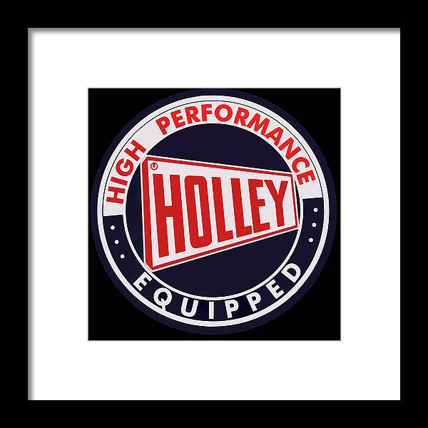Holley Framed Print featuring the photograph Holley Sign by Flees Photos