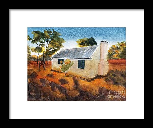 Albert Namatjira Framed Print featuring the painting Home of Albert Namatjira by Vicki B Littell