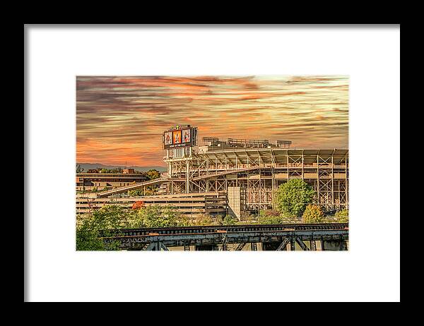University Of Tennessee Framed Print featuring the photograph Home of the Tennessee Volunteers by Marcy Wielfaert